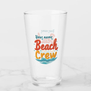 Diseño de nombre de tripulación de playa personali