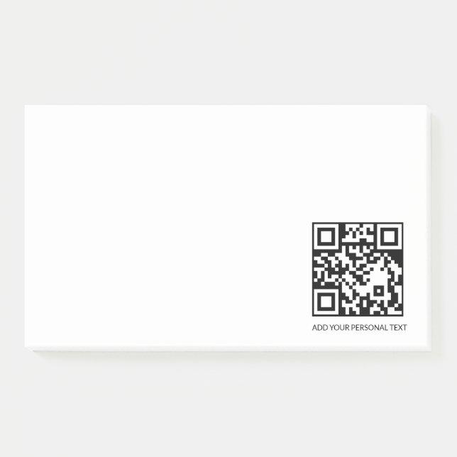 Diseño de nota de texto personalizado QR blanco mi (Anverso)