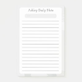 Diseño de notas diarias rápidas de personalizado