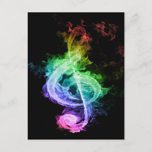 Diseño de notas musicales coloridas