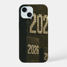 Diseño de número 3D para Año Nuevo 2026