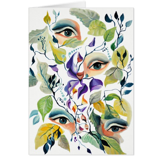 Diseño de ojos surrealistas utópicos vanguardistas (Frente)