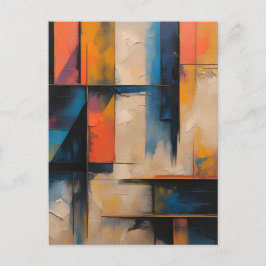 Diseño de onda retro 01 postal