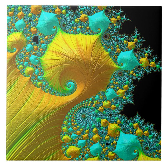 Diseño de oro de la baldosa cerámica del cono (Frente)