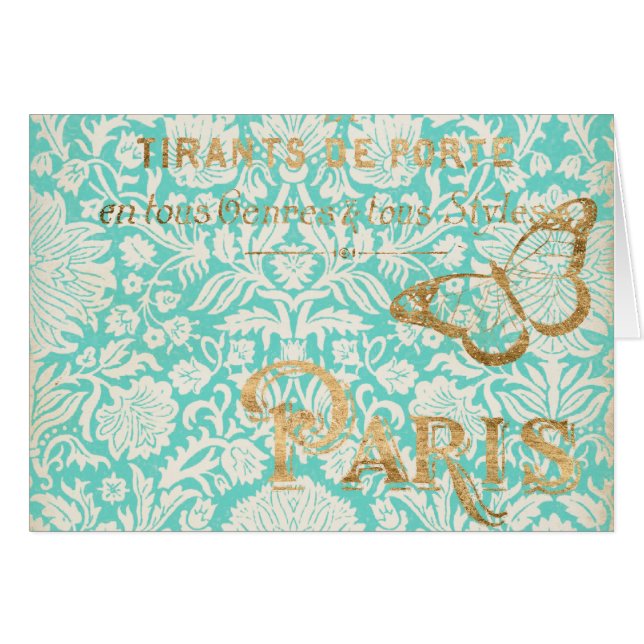 Diseño de oro de París con mariposa (Anverso (Horizontal))