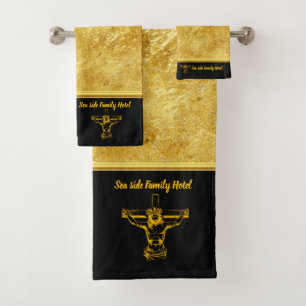 Diseño de oro Jesús para una hospitalidad cálida