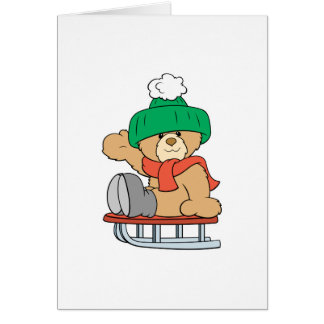 diseño de osito de peluche lindo de invierno