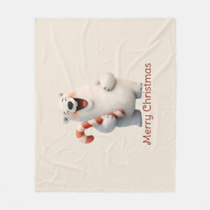 Diseño de osito polar navideño