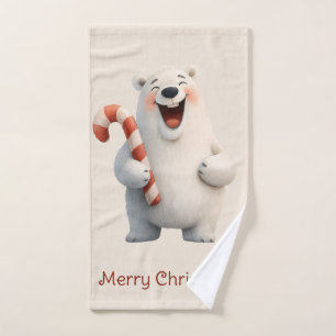 Diseño de oso polar lindo de Feliz Navidad