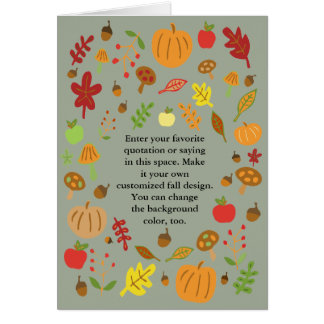 Diseño de otoño personalizable