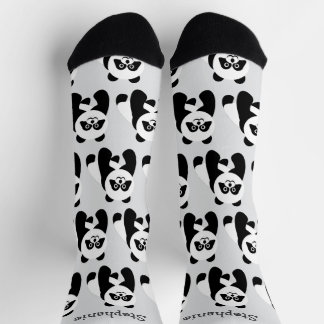 Diseño de Panda de Calcetines