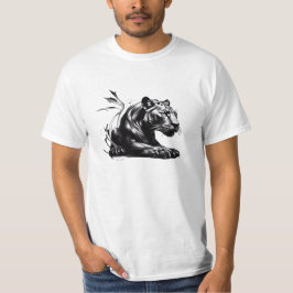 Diseño de Pantha negra de camiseta