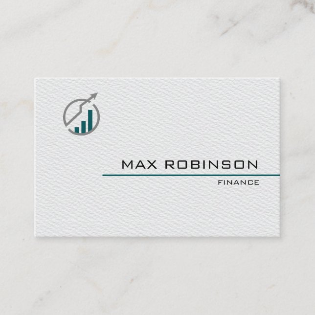 diseño de papel blanco - tarjeta de visita minimal (Anverso)