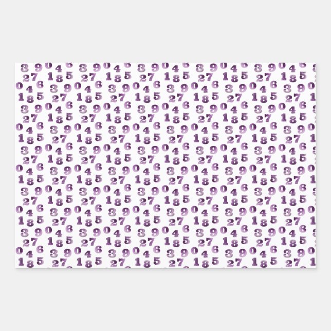 Diseño de papel de ajuste numérico (Anverso)