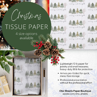 Diseño de papel de seda para árbol de Navidad Merr