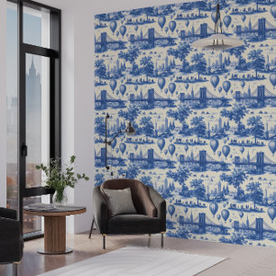 Diseño de papel pintado urbano de toile Skyline Re