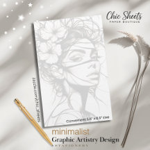 Diseño de papelería de arte gráfico minimalista