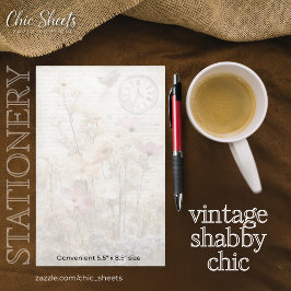 Diseño de papelería de estilo shabby chic vintage