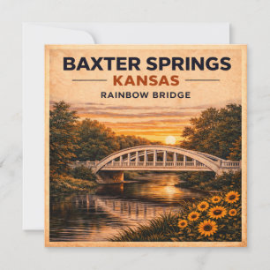 Diseño de papelería de la estación Baxter Springs 