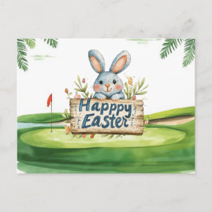 Diseño de Pascua de golf para golfista Tarjeta pos