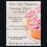 Diseño de pastelitos rosados de volante para recau<br><div class="desc">Promueve tu recaudación de fondos de venta de pasteles con estilo con estos folletos que incluyen un ilustracion fotográfico de algunos deliciosos quequitos rosados. Rellene los campos en blanco para que sea fácil personalizar estos folletos con su información de organización y evento. ¿Desea coordinar productos u otras opciones? Consulta nuestra...</div>