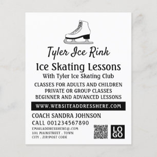 Diseño de patinaje sobre hielo, publicidad de la l
