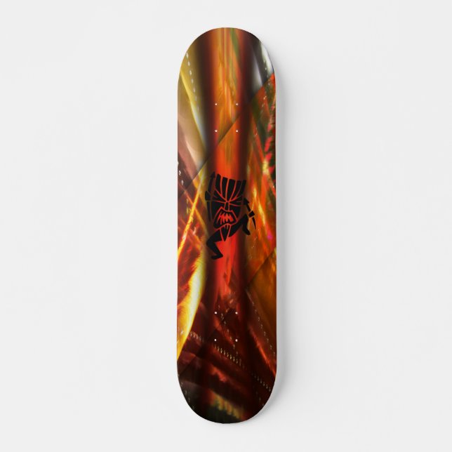 Diseño de patineta hawaiana tiki (Anverso )
