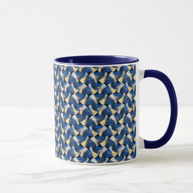 Diseño de patrón abstracto 1212 - Taza de café (Derecha)