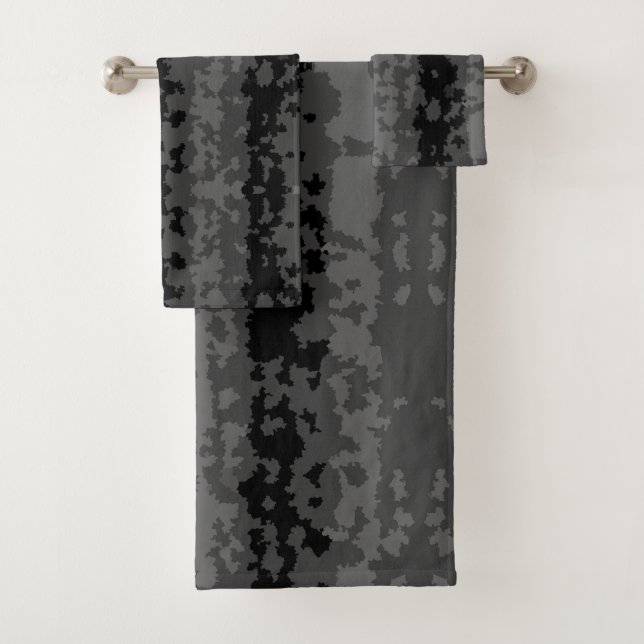 Diseño de patrón abstracto irregular gris negro (In situ)