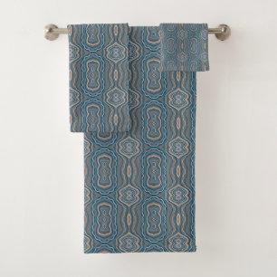 Diseño de patrón alterno beige azul y gris