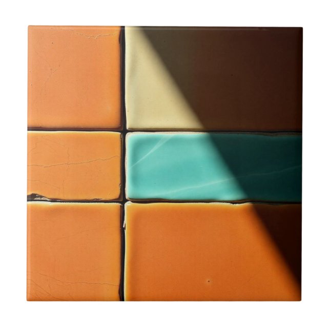 Diseño de patrón de baldosas geométricas modernas (Frente)