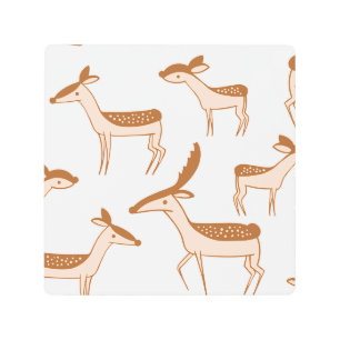 Diseño de patrón de ciervo Poster de postales de c