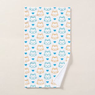 Diseño de patrón de gato lindo para amantes de los