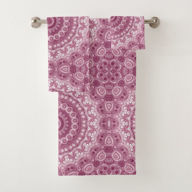 Diseño de Patrón de Mandala Rosa Polvoriento (In situ)
