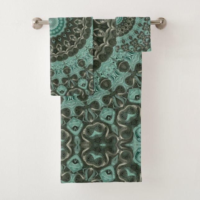 Diseño de Patrón de Mandala Verde Antiguo (In situ)