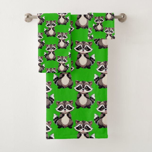 Diseño de patrón de mapache verde (In situ)