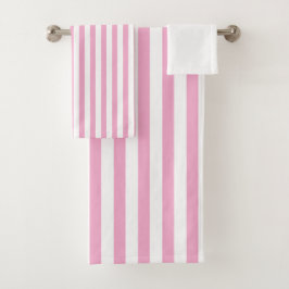 Diseño de Patrón de Raya Vertical Rosa Blanco