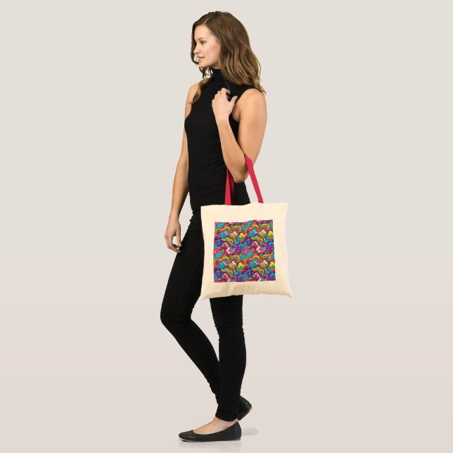 Diseño de patrones abstractos 1202 - Bolsa de tote (Anverso (modelo))