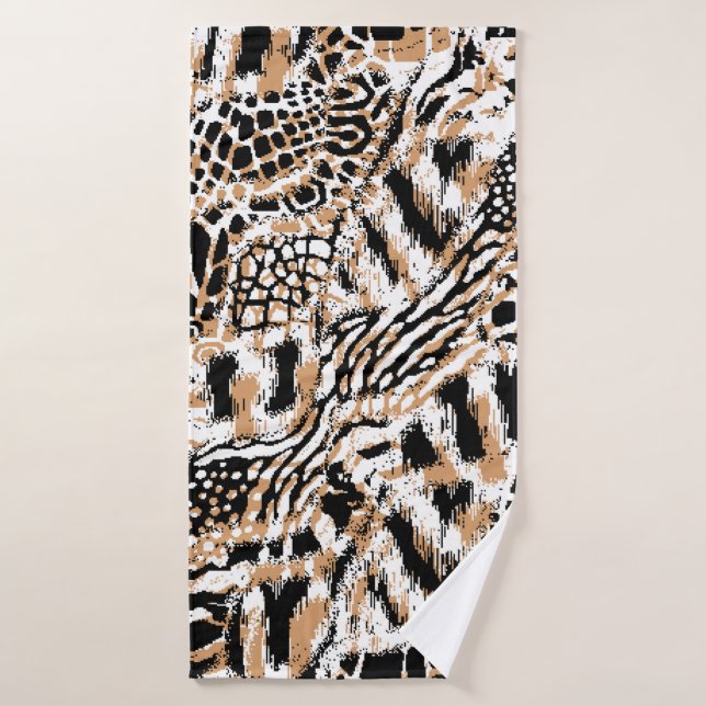 Diseño de patrones animales. Desi de patrón de leo (Toalla de baño)