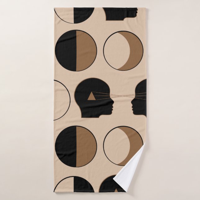 Diseño de patrones celestes sin foco con energía h (Toalla de baño)