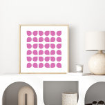 Diseño de patrones de arte geométrico moderno en v<br><div class="desc">Diseño de patrones de arte geométrico moderno en Poster violeta</div>