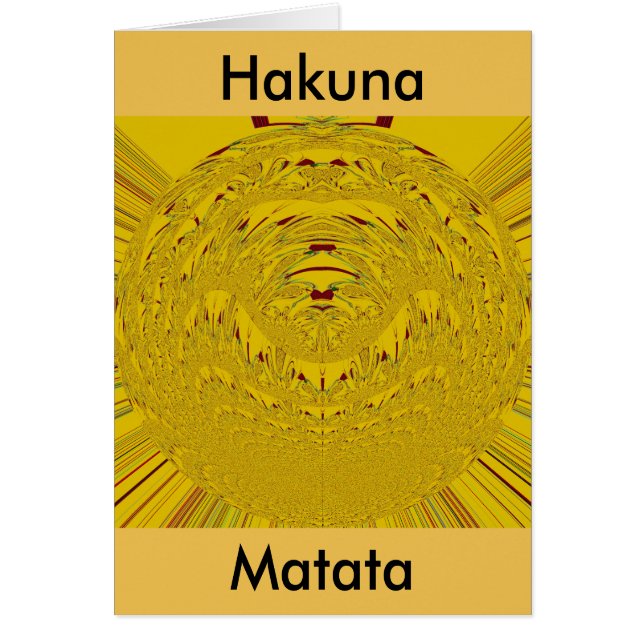 Diseño de patrones de cabeza de león dorado (Frente)