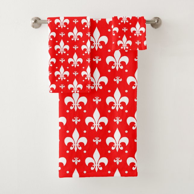 Diseño de patrones de flor rojo de lis (In situ)