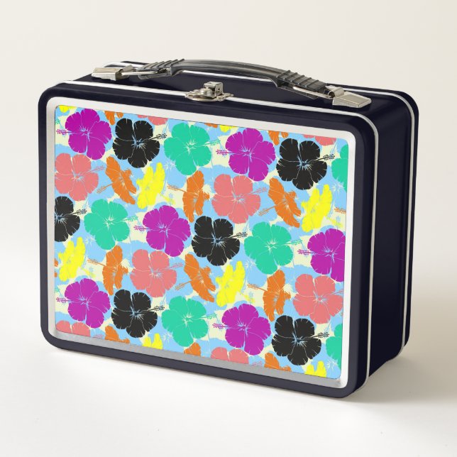 diseño de patrones de flores coloridos (Anverso)