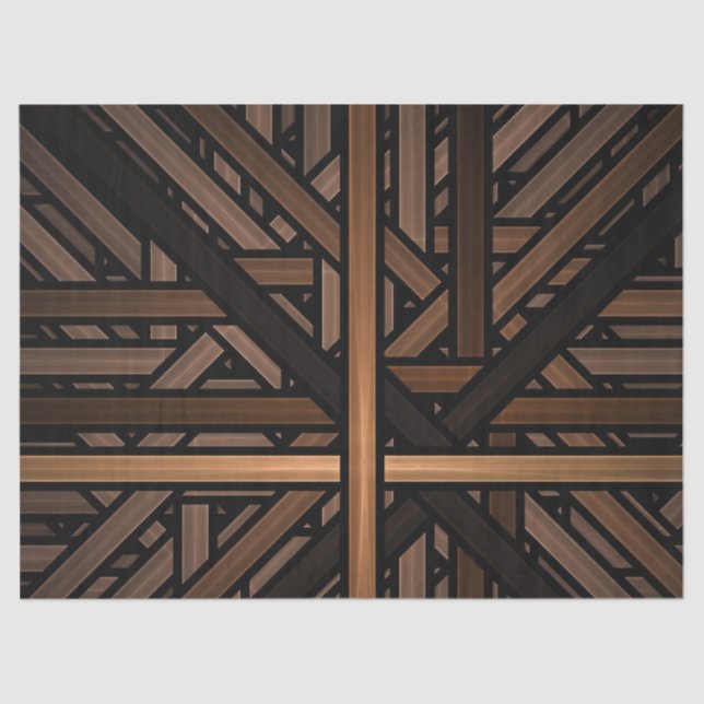 Diseño de patrones de madera Papel de tejidos de d (Anverso)