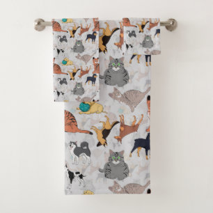 Diseño De Patrones De Perros Y Gatos Cutos