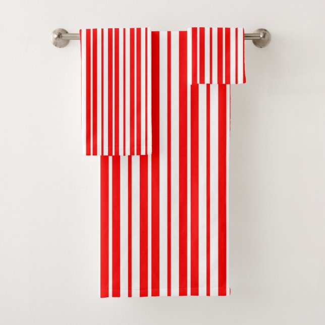 Diseño de patrones de rayas verticales rojas y bla (In situ)