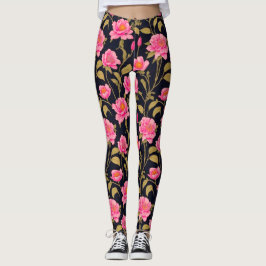 Diseño de patrones digitales florales 24 - Legging