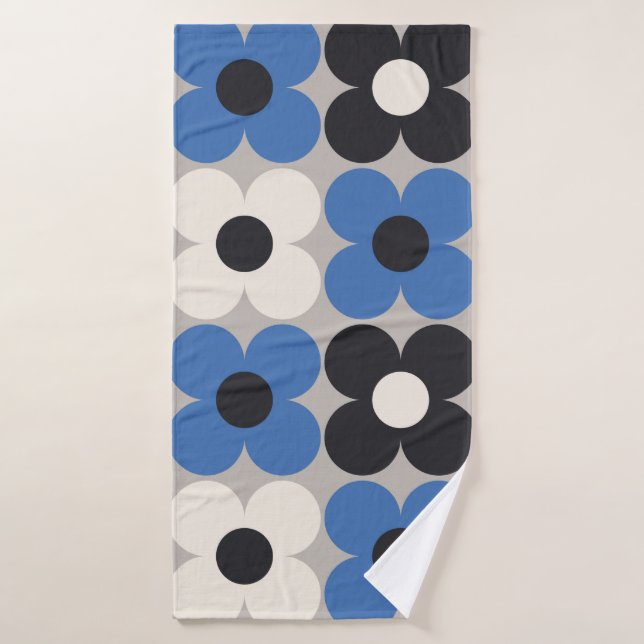 Diseño de patrones florales sin fisuras. Estilo es (Toalla de baño)