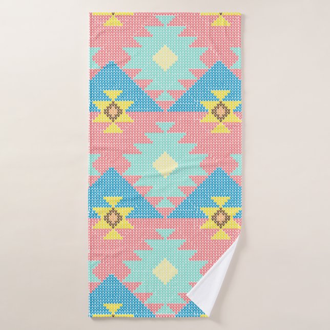 Diseño de patrones geométricos sin fisuras, ide de (Toalla de baño)